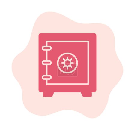 Illustration for Safe box icon, vector illustration - Royalty Free Image