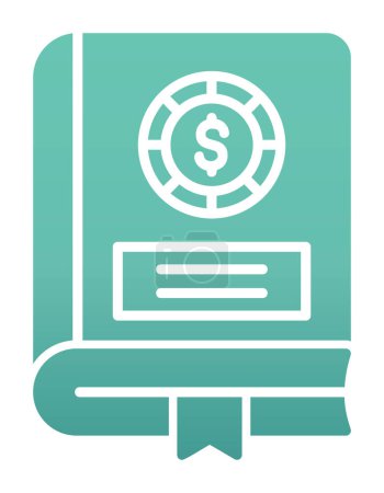 Illustration for Simple Financial Book icon, vector illustration - Royalty Free Image