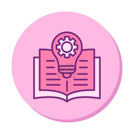Allgemeines Wissen Web-Ikone, Bildung Lernkonzept                      