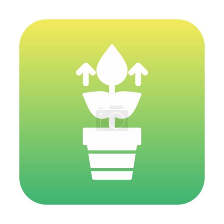 Illustration for Plant Growth icon vector illustration - Royalty Free Image