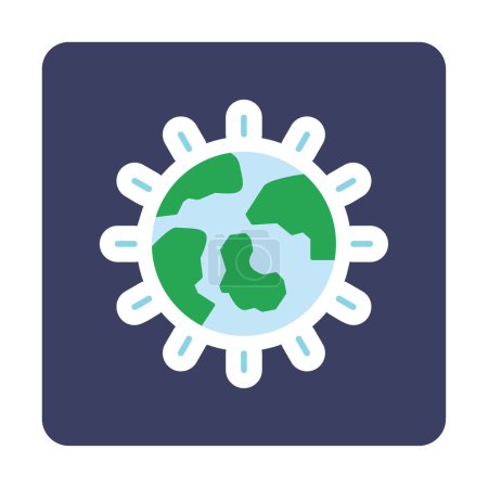 Illustration for Earth Day icon vector illustration - Royalty Free Image