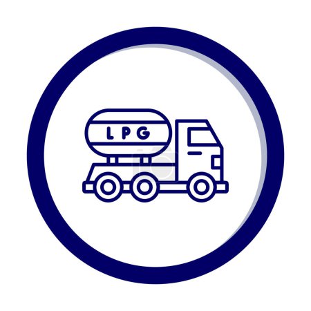 Photo for Gas Truck icon vector illustration - Royalty Free Image