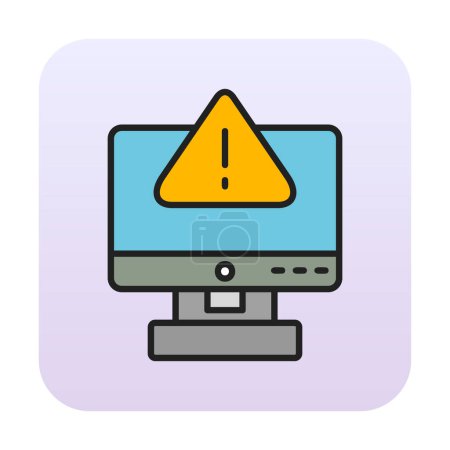 Illustration for Error sign icon vector illustration - Royalty Free Image