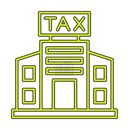 Illustration for Tax Office Building. web icon simple illustration - Royalty Free Image