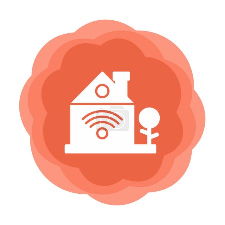 Illustration for Smart Home colored vector icon - Royalty Free Image
