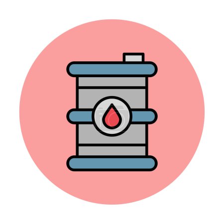 Ilustración de Icono web barril de petróleo, vector de ilustración - Imagen libre de derechos