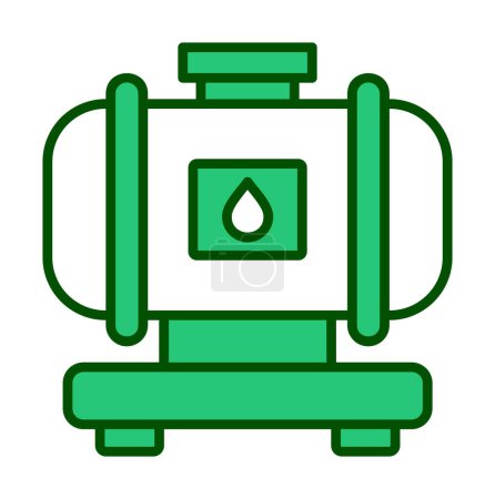 Ilustración de Icono del tanque de fábrica, ilustración del vector - Imagen libre de derechos