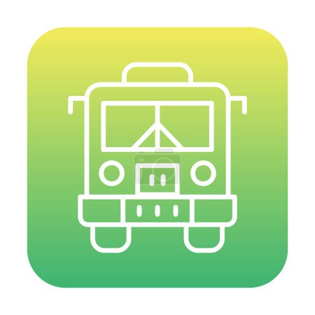 Ilustración de Icono web de transporte público, ilustración vectorial - Imagen libre de derechos