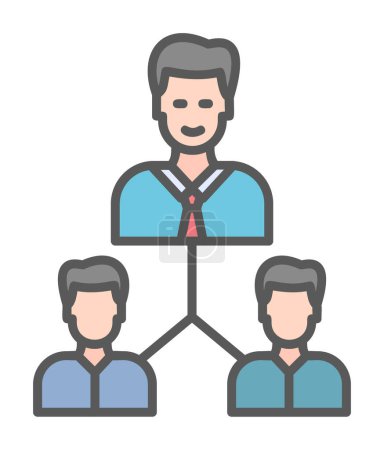 Illustration for Business team icon, vector illustration of team work concept - Royalty Free Image
