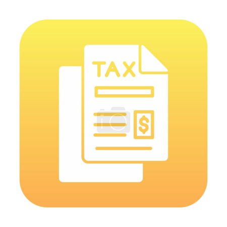Téléchargez les illustrations : Icône de paiement d'impôt illustration vectorielle - en licence libre de droit