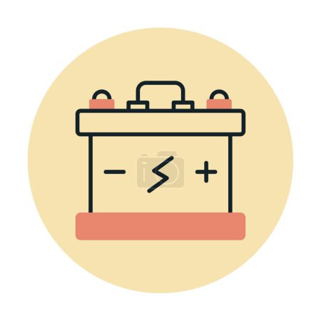Ilustración de Icono de la batería vector ilustración - Imagen libre de derechos