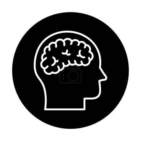 Illustration for Simple brain icon vector illustration  design - Royalty Free Image