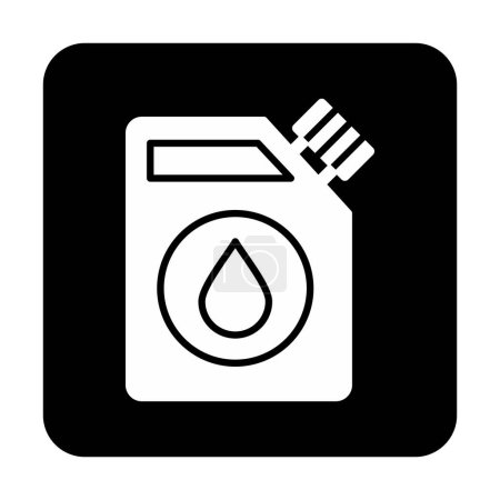 Téléchargez les illustrations : Carburant Icône de canne, illustration vectorielle - en licence libre de droit