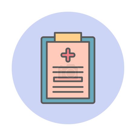 Illustration for Medical Records icon. simple illustration - Royalty Free Image
