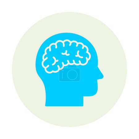 Illustration for Simple brain icon vector illustration  design - Royalty Free Image