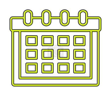 Ilustración de Icono del calendario, ilustración vectorial - Imagen libre de derechos