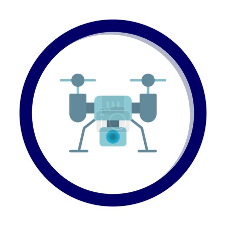 Illustration for Drone icon, vector illustration - Royalty Free Image