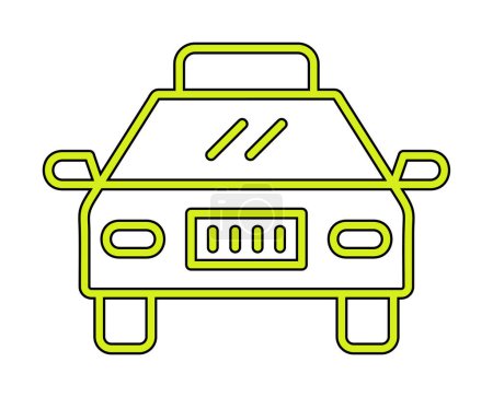 Téléchargez les photos : Icône simple de voiture de taxi, illustration vectorielle - en image libre de droit