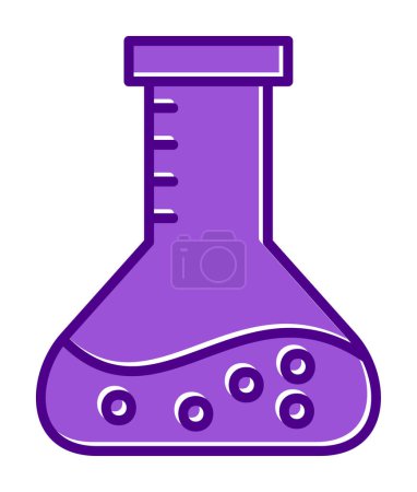 Ilustración de Icono del frasco. equipo de laboratorio. ilustración vectorial. - Imagen libre de derechos
