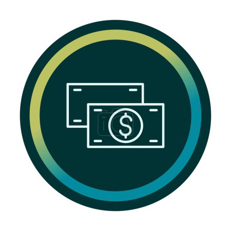 Ilustración de Dinero en efectivo icono de dinero, vector de ilustración - Imagen libre de derechos