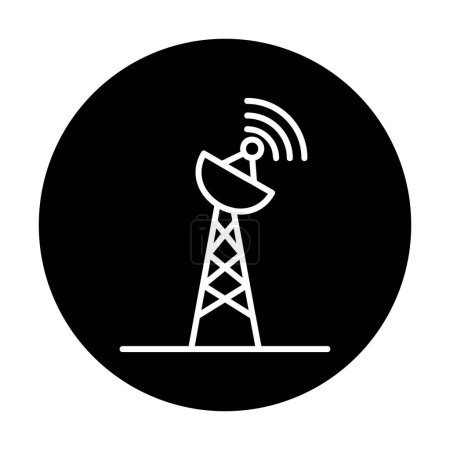 Illustration for Signal Tower icon vector illustration - Royalty Free Image