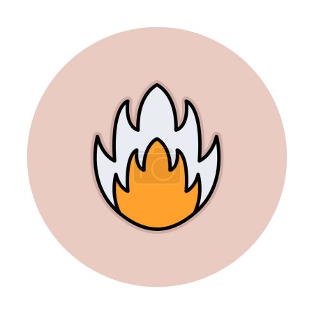Illustration for Flat fire icon vector illustration  design - Royalty Free Image