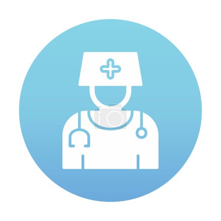 Illustration for Vector illustration design of lady doctor icon - Royalty Free Image