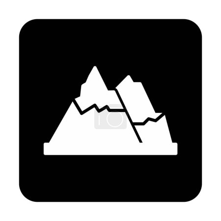 Ilustración de Icono de montaña vector ilustración - Imagen libre de derechos