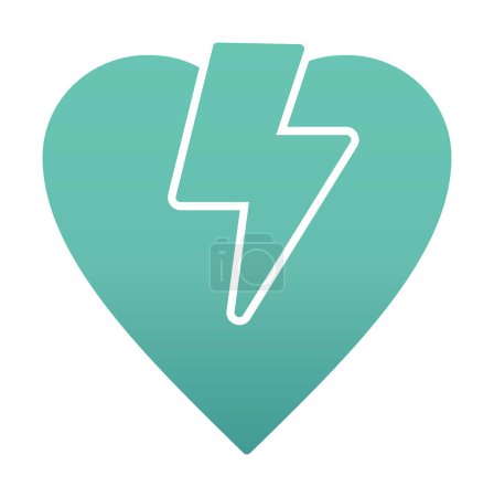 Téléchargez les illustrations : Illustration vectorielle d'icône de coeur brisé plat - en licence libre de droit