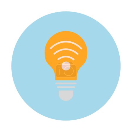 light bulb web icon simple illustration. Smart Bulb                                                     