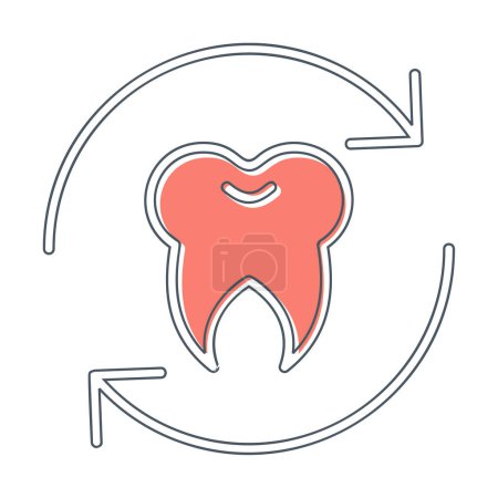 Illustration for Teeth Treatment icon, vector illustration - Royalty Free Image