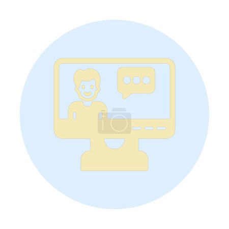 Illustration for Tv news icon, vector illustration simple design - Royalty Free Image