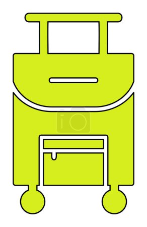 Illustration for Suitcase travel bag icon. Luggage concept - Royalty Free Image