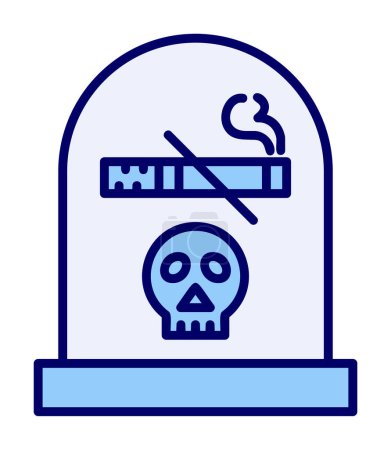 Illustration for Smoking icon, flat icon vector   design - Royalty Free Image