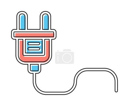 Illustration for Plug icon, vector illustration - Royalty Free Image