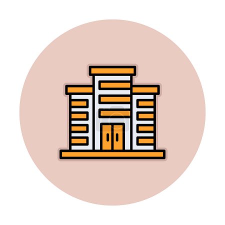 Illustration for City building icon, vector illustration simple design - Royalty Free Image