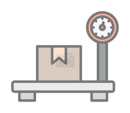 Illustration for Scale flat icon, vector illustration - Royalty Free Image
