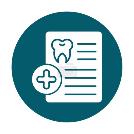 Illustration for Dental health care, Prescription icon vector illustration design - Royalty Free Image