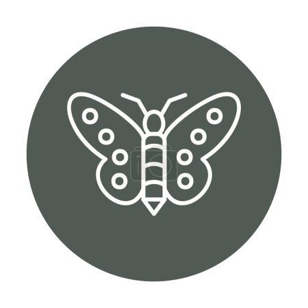 Téléchargez les illustrations : Icône vectorielle papillon Illustration plate - en licence libre de droit