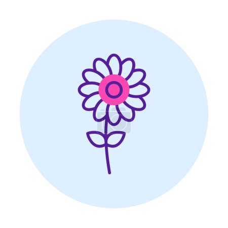 Ilustración de Ilustración simple icono de la flor vector - Imagen libre de derechos