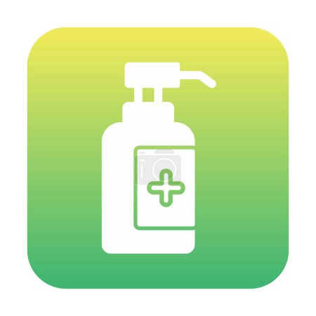 Ilustración de Icono de la botella desinfectante. ilustración vectorial - Imagen libre de derechos