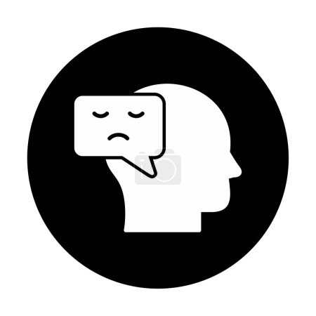 Illustration for Negative Thinking concept icon vector illustration - Royalty Free Image