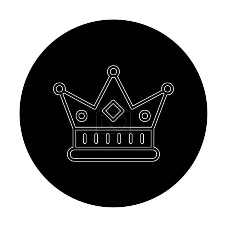 Illustration for Crown . web icon simple illustration design - Royalty Free Image