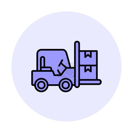 Illustration for Simple Forklift icon, vector illustration - Royalty Free Image