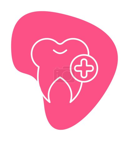 Téléchargez les illustrations : Illustration vectorielle d'icône médicale dentaire - en licence libre de droit
