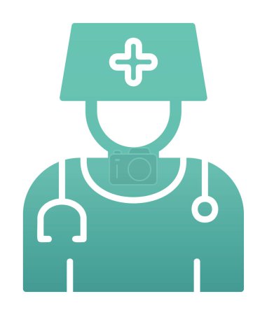 Ilustración de Vector ilustración diseño de dama médico icono - Imagen libre de derechos