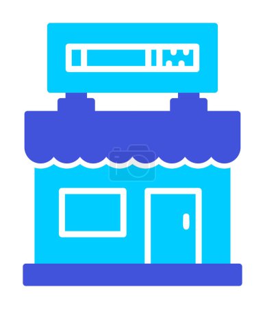 Illustration for Shop icon, vector illustration simple design - Royalty Free Image