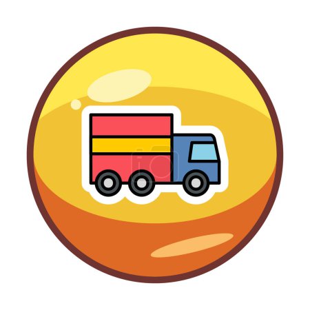 Ilustración de Icono del camión, ilustración del vector - Imagen libre de derechos