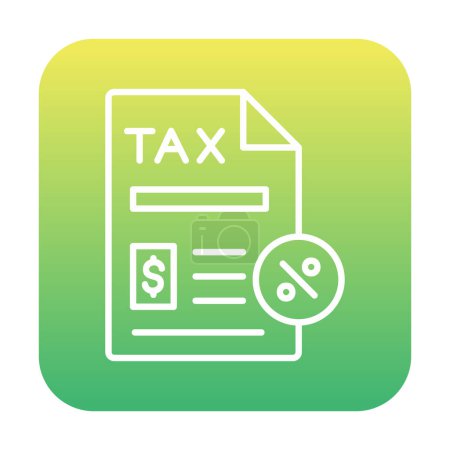 Illustration for Tax Paperwork icon, vector illustration - Royalty Free Image
