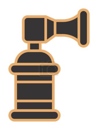 Illustration for Vector illustration of air horn icon - Royalty Free Image